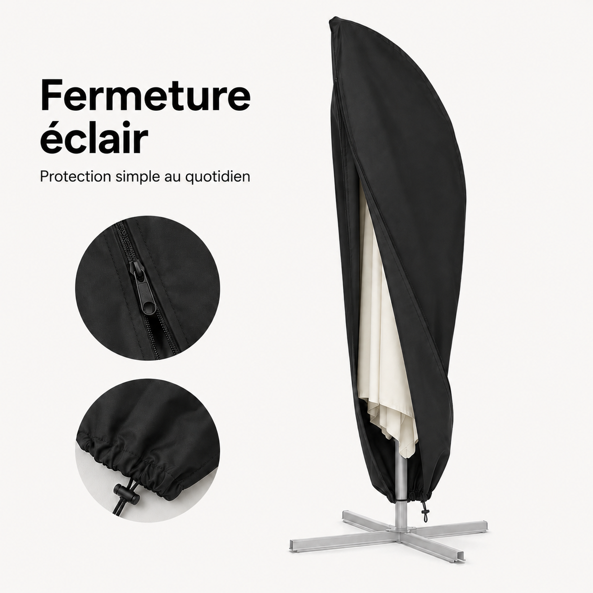 Housse Parasol Déporté 3x3